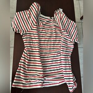 Lane Bryant Kids Striped Top - Red and White
